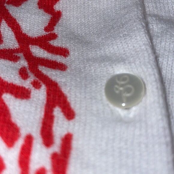 Coral 🪸 Button up Cárdigan in White Hot Coral Red ✈️🌴 Vacation ready! - Picture 10 of 17